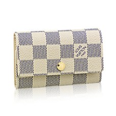 Louis Vuitton N61745 6 Sleutelhouder Damier Azur Canvas