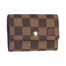 Louis Vuitton N61930 Platte Portemonnee Damier Ebene Canvas