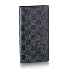 Louis Vuitton N62665 Brazza Portemonnee Damier Graphite Canvas