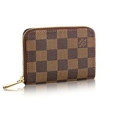 Louis Vuitton N63070 Zippy Portemonnee Damier Ebene Canvas