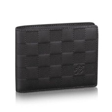 Louis Vuitton N63124 Meerdere Portemonnee Damier Infini Leer
