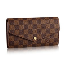 Louis Vuitton N63209 Sarah Portemonnee Damier Ebene Canvas
