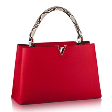 Louis Vuitton N91899 Capucines MM draagtas Taurillon leer