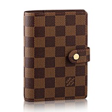 Louis Vuitton R20700 Kleine Ring Agenda Cover Damier Ebene Canvas